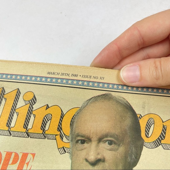 Vintage Rolling Stone Magazine Bob Hope George Bush March 20, 1980 Music Art - Picture 2 of 5